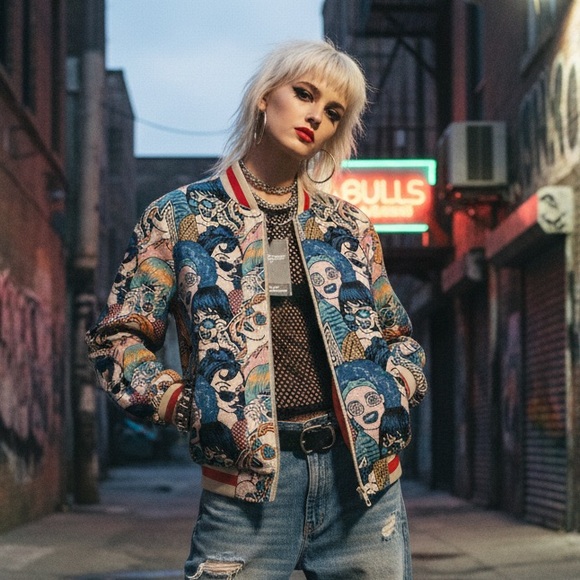 Coach Jackets & Blazers - VIP Colorful Graphic Women's Jacket